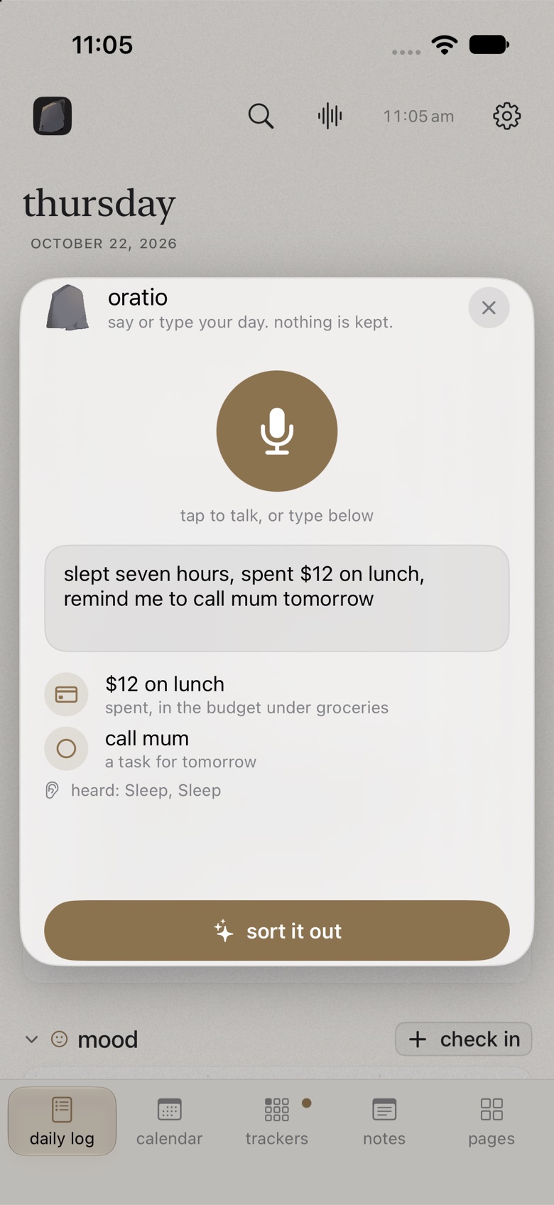 say it, and it's sorted on iphone